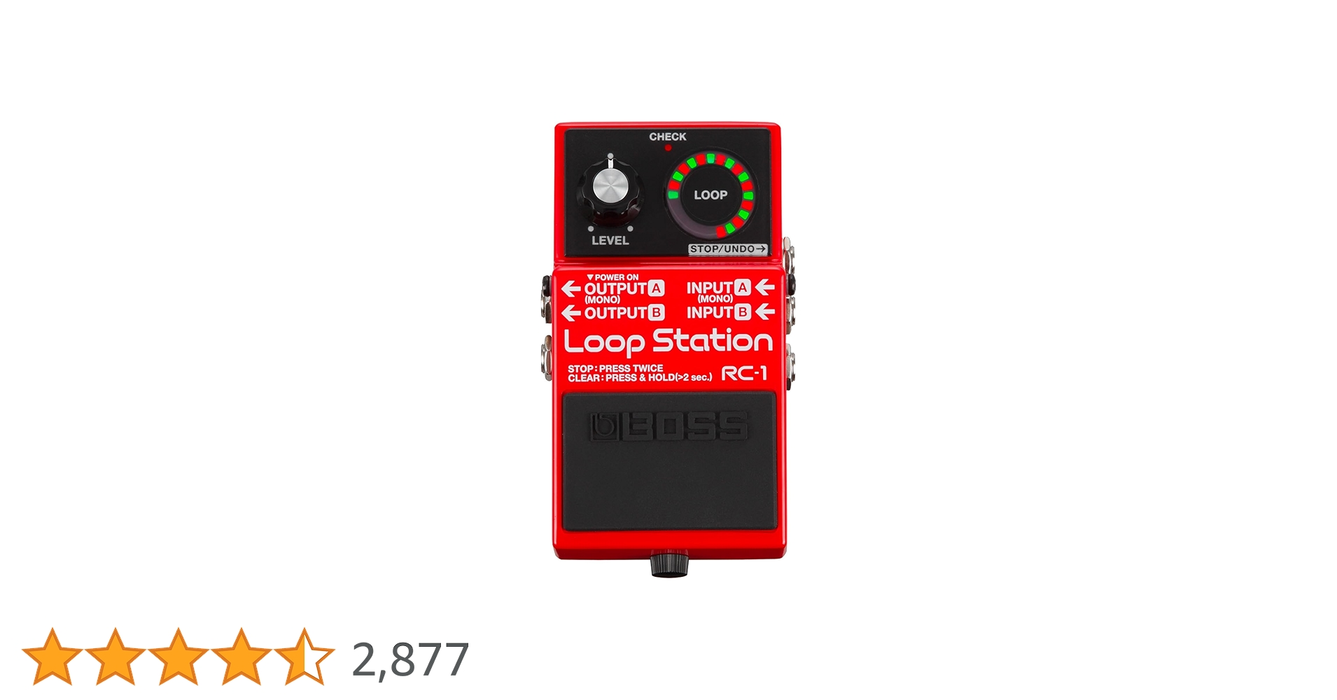 ギター BOSS RC-1 Loop Station BOSS RC-1-BK Loop Station | Guitar Center